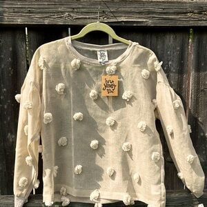 Ivy Jane Top With Pom Pom Detail